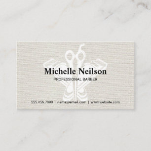 Scissors   Barber Clippers Business Card