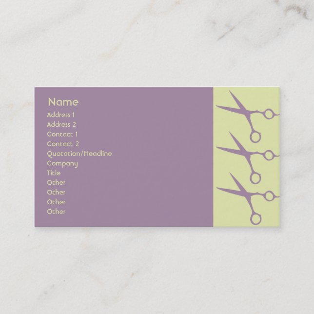 Scissors - Business Card (Front)