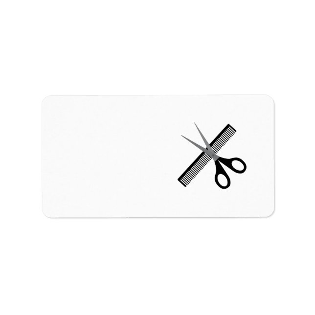 scissors & comb label (Front)