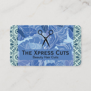 Scissors Floral Patterns Business Card