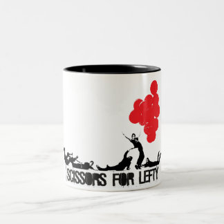 Scissors for Lefty Two-Tone Coffee Mug