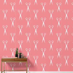 Scissors Hair Stylist Pattern Wallpaper