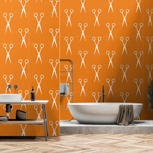 Scissors Hair Stylist Pattern Wallpaper