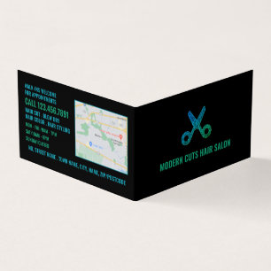 Scissors Logo, Hair Stylist, Hair Salon Loyalty Business Card