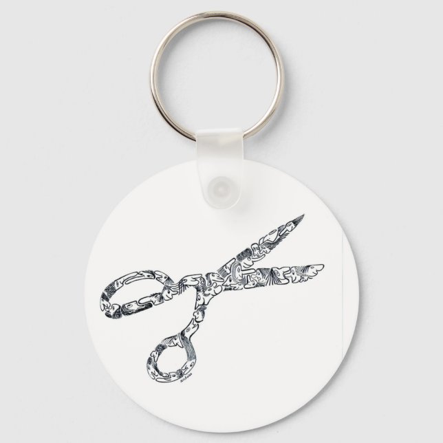 SCISSORS - NEED A HAIRCUT? KEYCHAIN (Front)