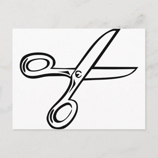 Scissors Postcard (Front)