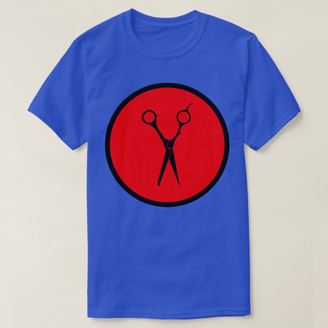 Scissors Red T-Shirt (Design Front)