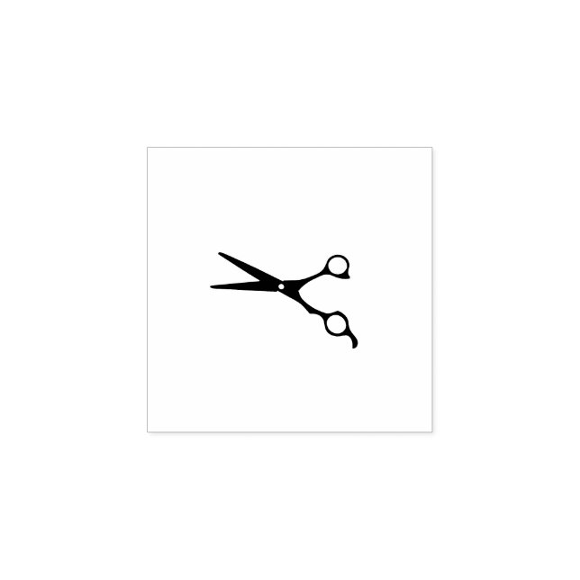 Scissors Salon Barber Shop Loyalty Stamp (Imprint)