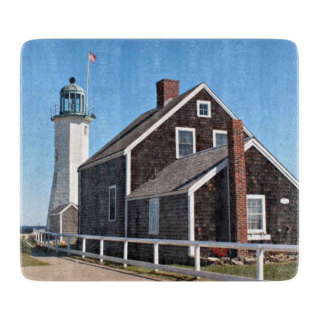 Scituate Lighthouse, MA Cutting Board (Front)
