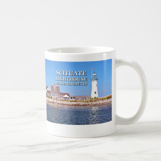Scituate Lighthouse, Massachusetts Mug (Right)