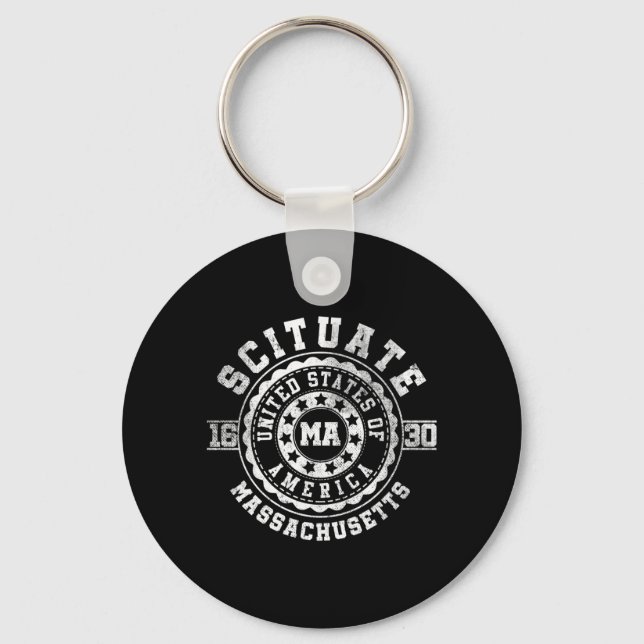 Scituate Ma _ Machusetts Performance Keychain (Front)