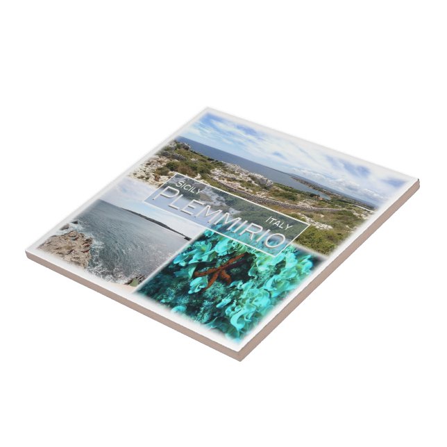 SCL025 PLEMMIRIO, Mosaic, Sicily, Tile (Side)