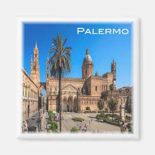 SCL030 PALERMO, Panorama, Sicily,  Italy Fridge Magnet