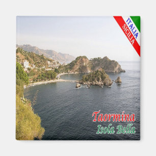 SCL068 TAORMINA, Isola Bella, Sicily, Fridge Magnet