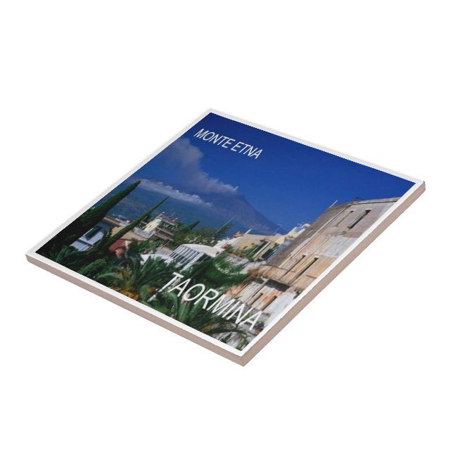 SCL069 TAORMINA, ETNA, Sicily, Tile (Side)