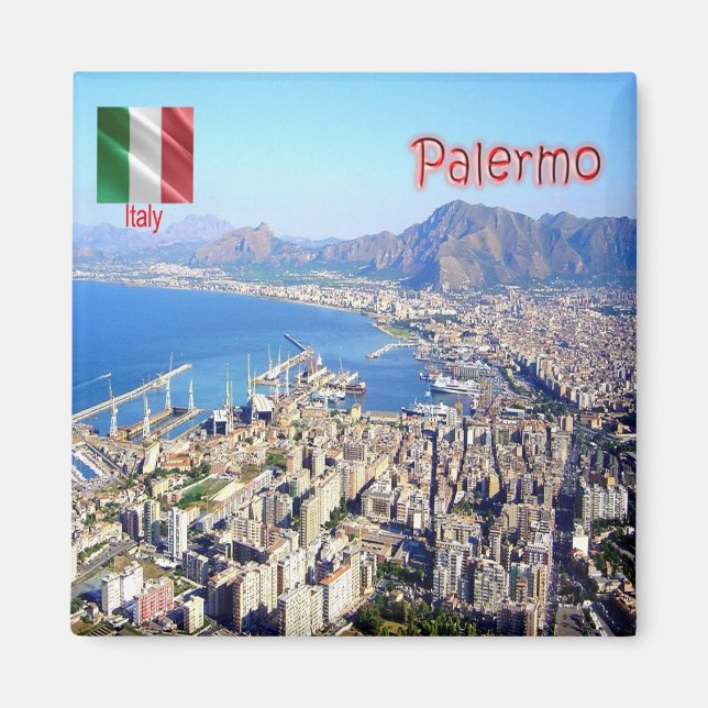 SCL074 PALERMO, Sicily, Italy, Fridge Magnet (Front)