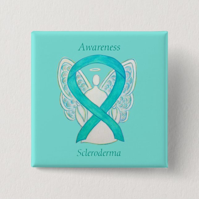 Scleroderma Angel Awareness Ribbon Pins (Front)