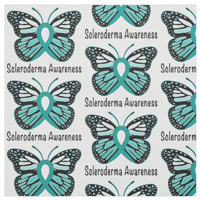 Scleroderma Awareness Butterfly Fabric (Swatch)