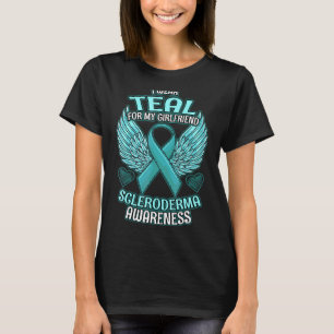 Scleroderma Awareness Girlfriend Support Ribbon T-Shirt