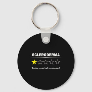 Scleroderma Awareness Humour One Star Rating Desig Keychain