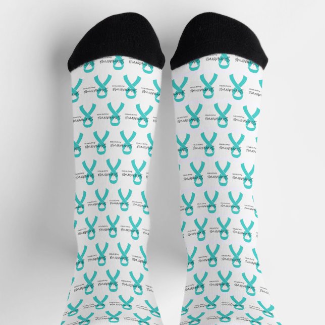 Scleroderma Awareness socks (Top)