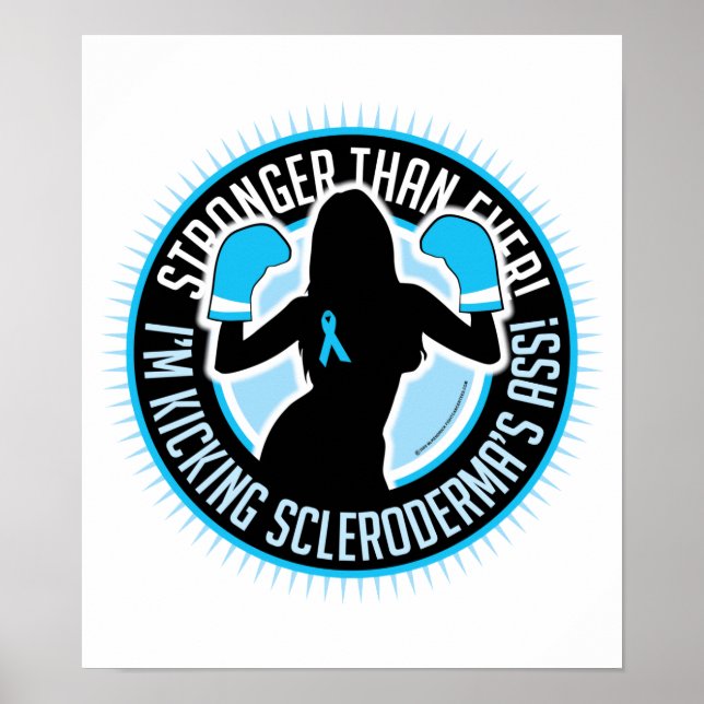 Scleroderma Boxing Girl Poster (Front)
