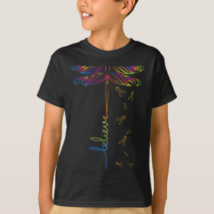 Sclerosis Awareness Dragonfly Ribon T-Shirt