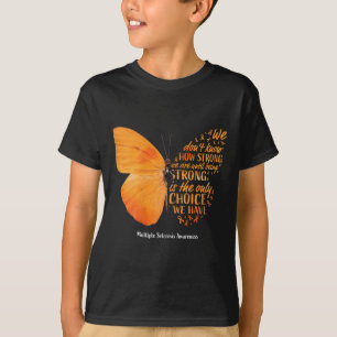 Sclerosis Awareness Gifts Women Mom Cute Butterfly T-Shirt
