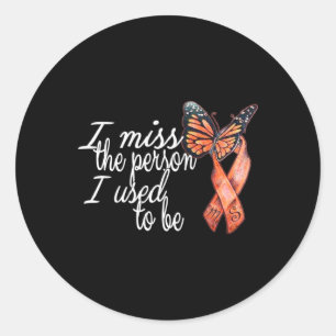 Sclerosis Awareness Ms  Classic Round Sticker