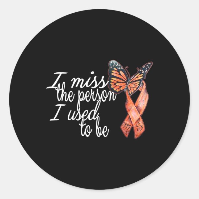 Sclerosis Awareness Ms  Classic Round Sticker (Front)