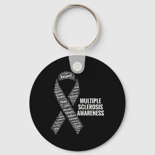 Sclerosis Awareness Ms Respect Care Advocacy Gift Keychain
