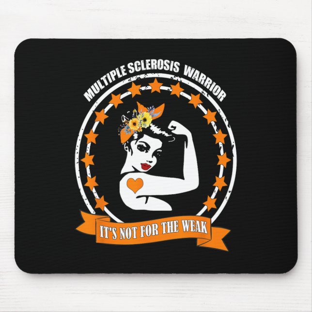 Sclerosis Awareness Ms Warrior Mom Support  Mouse Pad (Front)