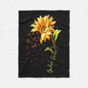 Sclerosis Awareness Sunflower Shirt Ms Awareness Fleece Blanket