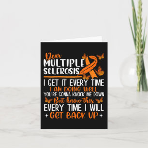 Sclerosis Butterfly Ribbon World Ms Day Card