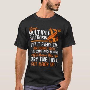 Sclerosis Butterfly Ribbon World Ms Day  T-Shirt