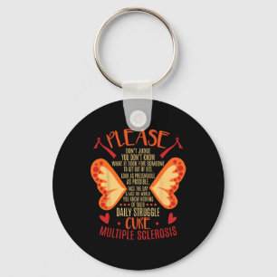 Sclerosis Daily Truggle Cure Keychain