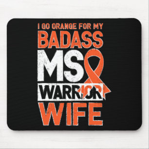 Sclerosis Ms Awareness Badass Warrior Wife Mouse Pad