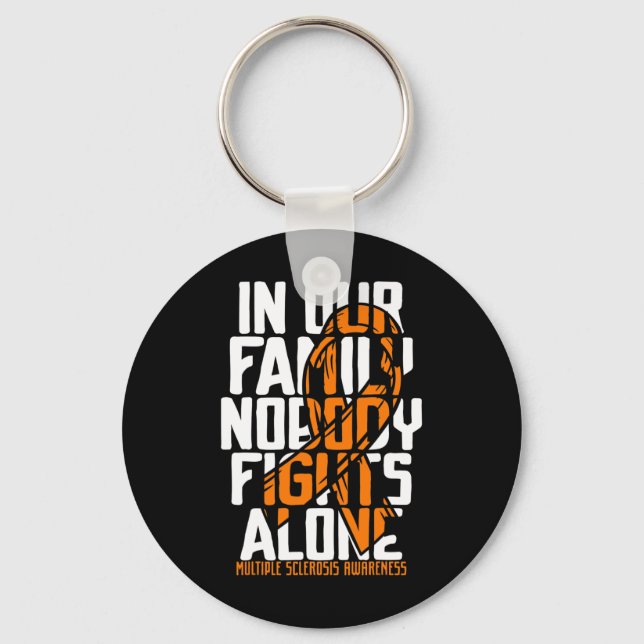 Sclerosis Ms Support Multiple Sclerosis Awareness  Keychain (Front)