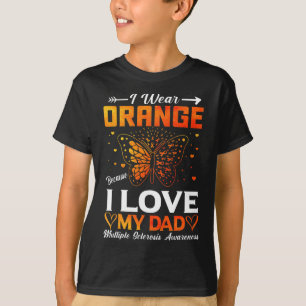Sclerosis Ms Warrior I Wear Orange Dad T-Shirt