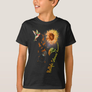 Sclerosis Sunflower Hummingbird  T-Shirt