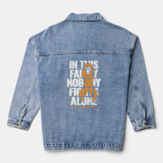 Sclerosis Support Ms Multiple Sclerosis Awareness  Denim Jacket
