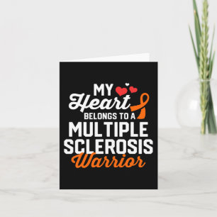 Sclerosis Warrior Survivor Support Awareness Gifts Card