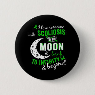 Scoliosis Awareness  For WomenMen Scoliosis  2 Inch Round Button