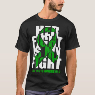 Scoliosis Awareness Month June Green Ribbon Her Fi T-Shirt