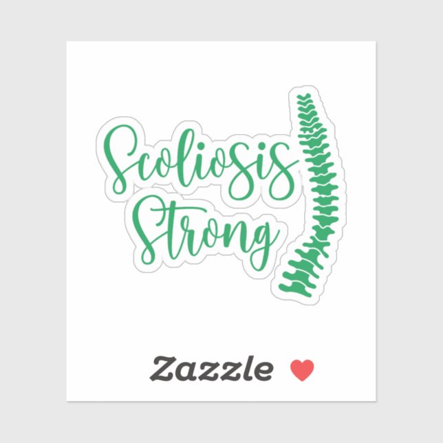 Scoliosis Awareness, Scoliosis Strong (Sheet)