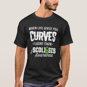 Scoliosis Awareness Scoliotic Warrior Survivor 2 T-Shirt