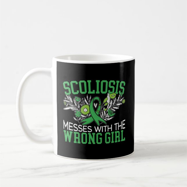 Scoliosis Messes With The Wrong Back Surgery Lumba Coffee Mug (Left)