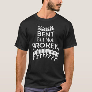Scoliosis Warrior Awareness Bent But Not Broken Ap T-Shirt