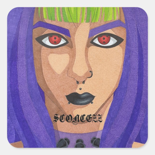 sconcezz's logo square sticker (Front)