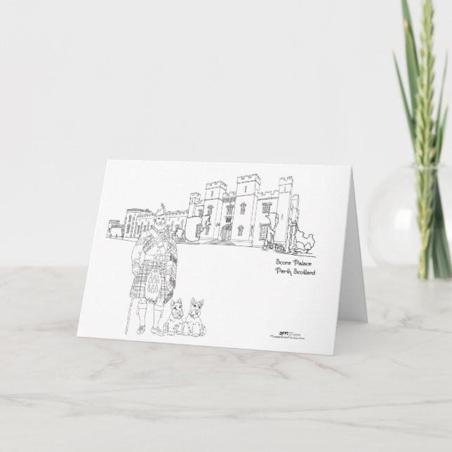 Scone Palace, Perth, Scotland Card (Front)